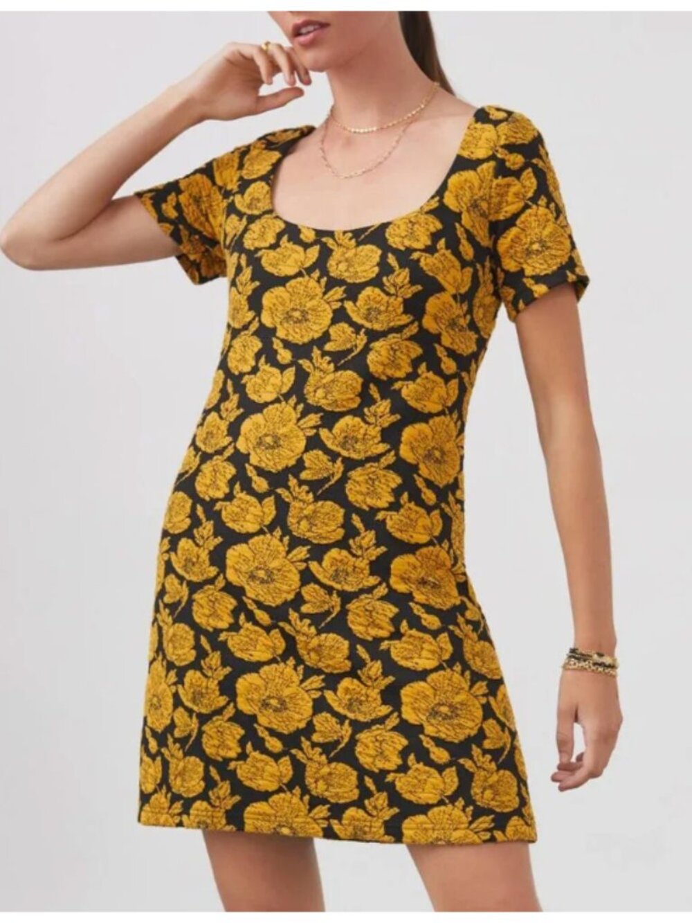 Maeve Jacquard Mini Dress Size S